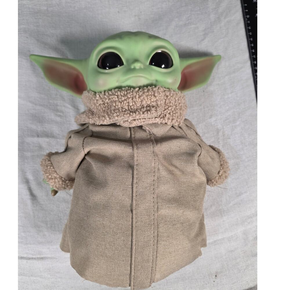 Mattel Grogu Baby Yoda 11" Plush Mandalorian The Child Vinyl Head